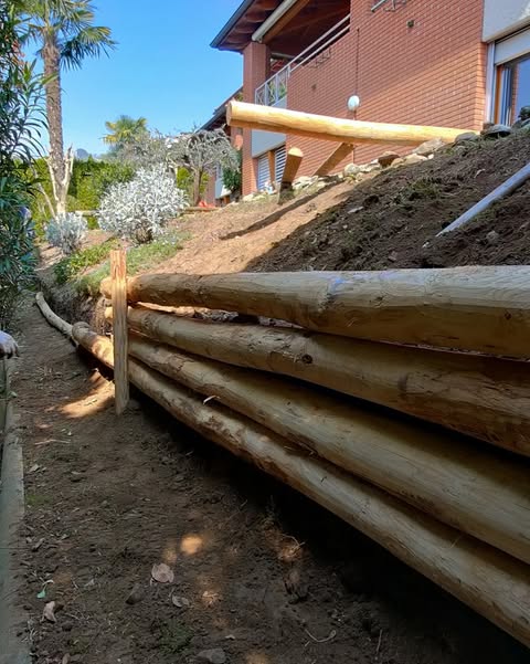 Pergolati e strutture in legno giardini Ticino